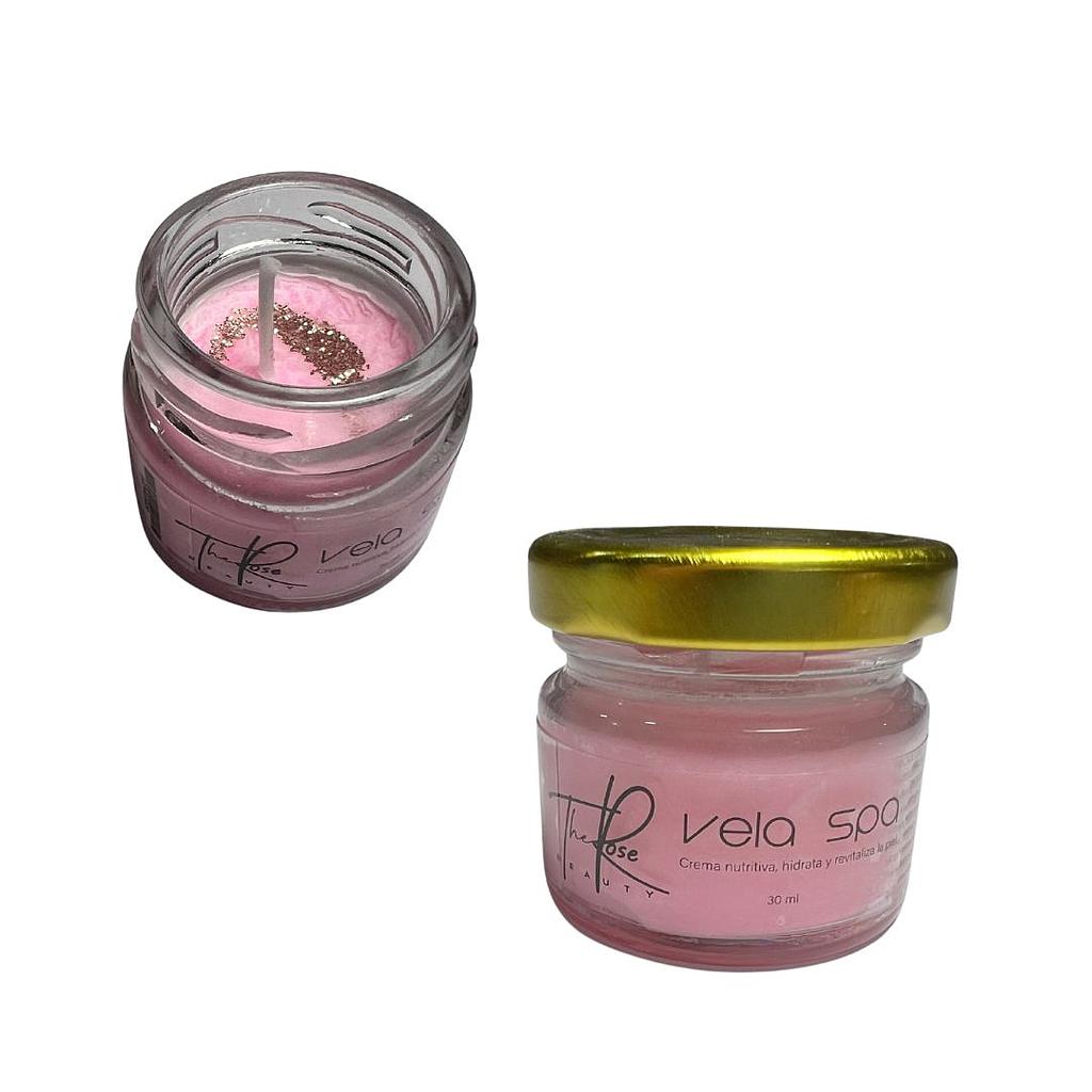 VELA HIDRA*30 VIDRIO THE ROSE